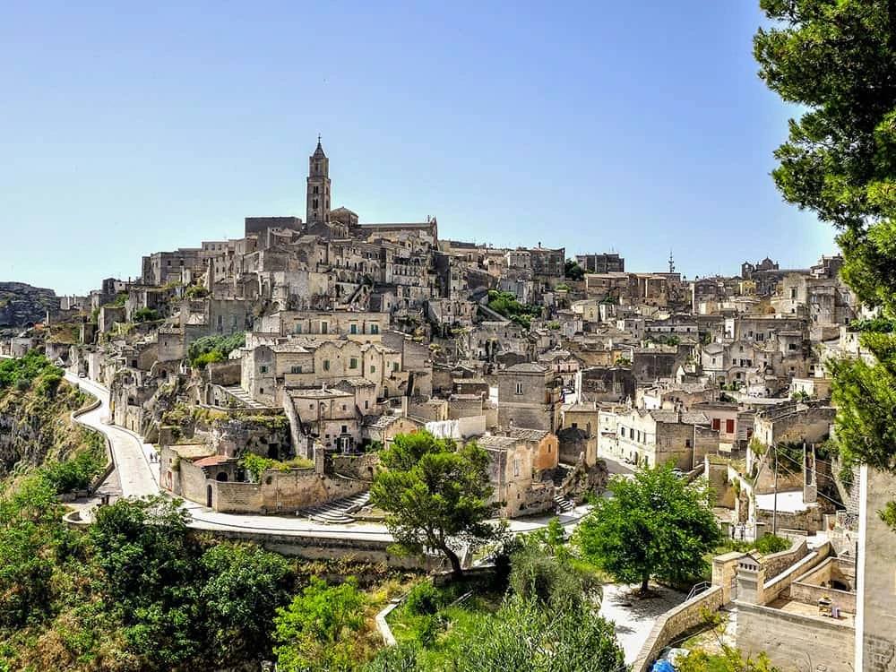 The Sassi cave dwellings of Matera in Basilicata